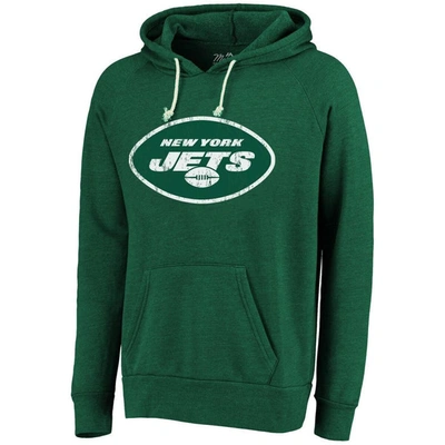 Shop Majestic Threads Ahmad Sauce Gardner Green New York Jets Name & Number Tri-blend Pullover Hoodie