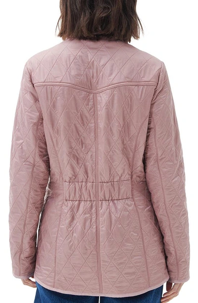 Shop Barbour Cavalry Quilted Jacket In Gardenia