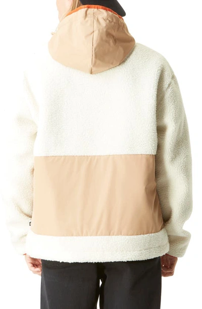 Shop Picture Organic Clothing Pemberton Hooded Fleece Jacket In Tofu-tanin
