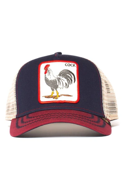 Shop Goorin Bros The Cock Trucker Hat In Navy