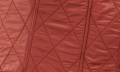 Shop Barbour Wray Fleece Lined Vest In Burnt Henna/ Brown