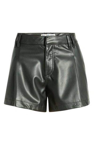 Shop Free People Free Reign Faux Leather Shorts In Black 2