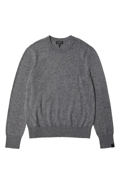 Shop Rag & Bone Harding Cashmere Crewneck Sweater In Grey