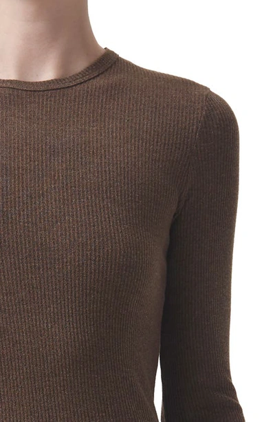 Agolde Delphi Slim Tee In Shroom
