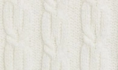 Shop Caslon Cable Knit Funnel Neck Sweater In Ivory Cloud