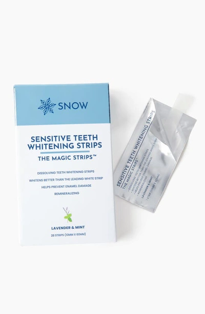 Shop Snow Diamond Dissolving Teeth Whitening Strips In Blue