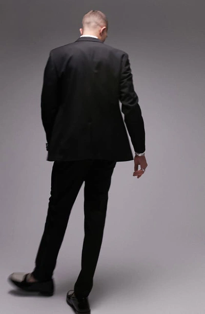 Shop Topman Slim Fit Tuxedo Jacket In Black