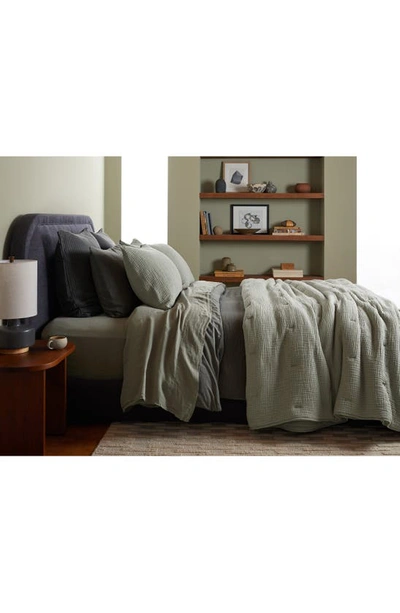 Parachute Cloud Cotton Sham Set In Moss
