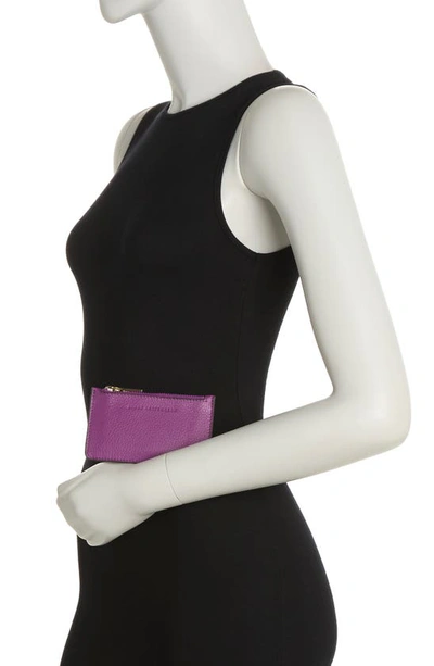Shop Aimee Kestenberg Melbourne Leather Wallet In Purple Dahlia