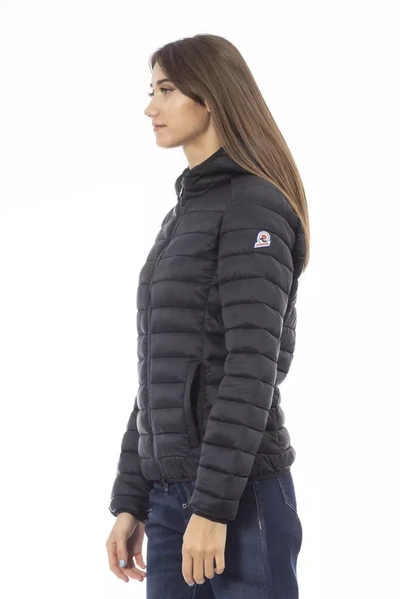 Shop Invicta Chic Quilted Hooded Jacket For Women's Women In Black