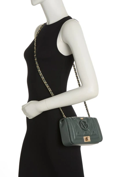 Shop Valentino By Mario Valentino Beatriz Quilted Leather Crossbody Bag In Wood Green