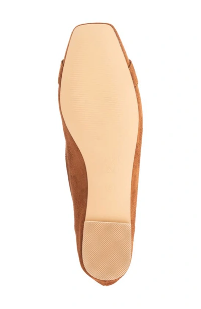 New York And Company Women's Niara- Flats With Gold Hardware Accent In Cognac