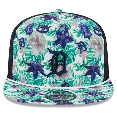 Detroit Tigers New Era Tropic Floral Golfer Lightly Structured Snapback Hat