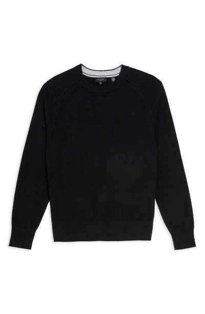 Shop Ted Baker Glant Cable Detail Cashmere Sweater In Black