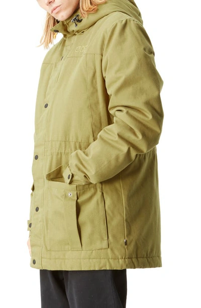 Shop Picture Organic Clothing Doaktown Water Repellent Hooded Parka In Army Green
