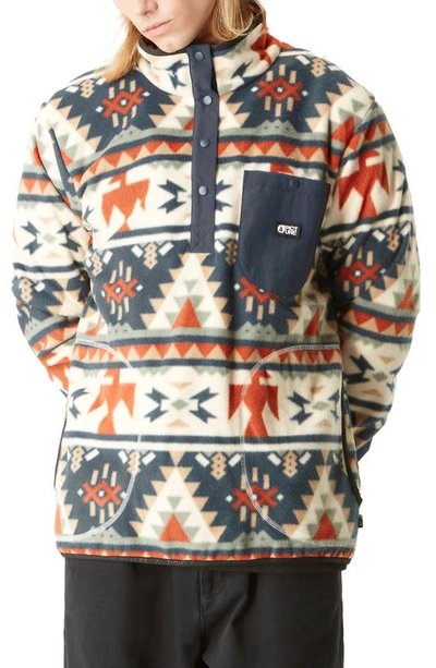 Shop Picture Organic Clothing Oravik Half Snap Fleece Pullover In Kalema