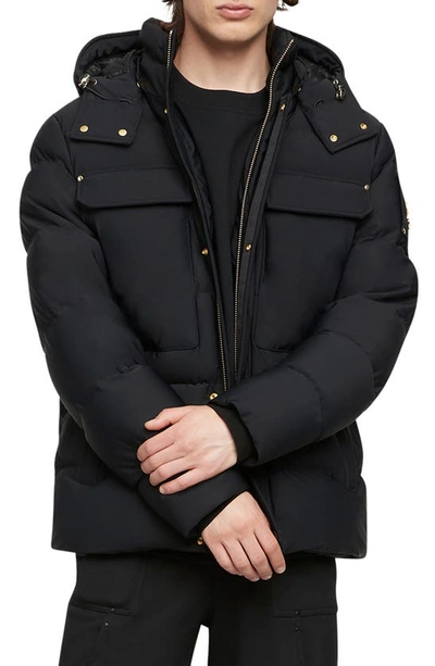 Shop Moose Knuckles Skillman Down Puffer Jacket In Black