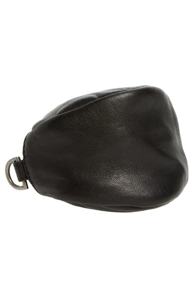 Shop Free People Mini Coffee Date Leather Crossbody Bag In Black