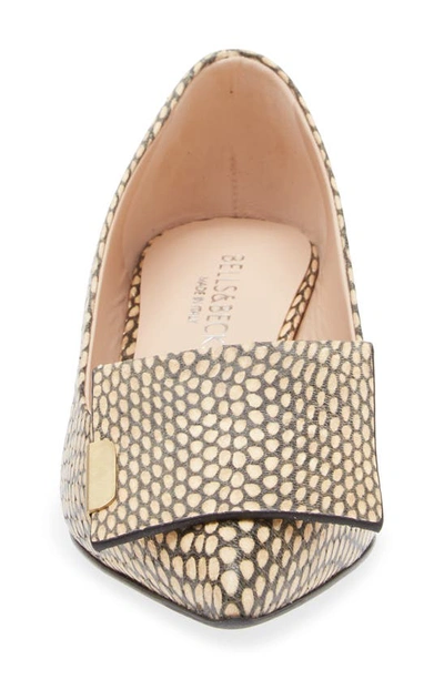 Bells & Becks Allegra Pointed Toe Flat In Tan