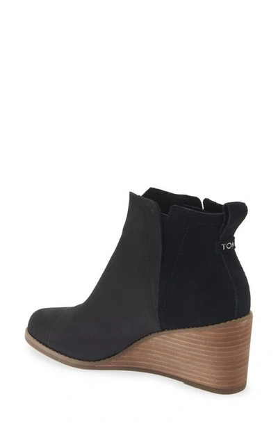 Toms Clare Wedge Bootie In Black