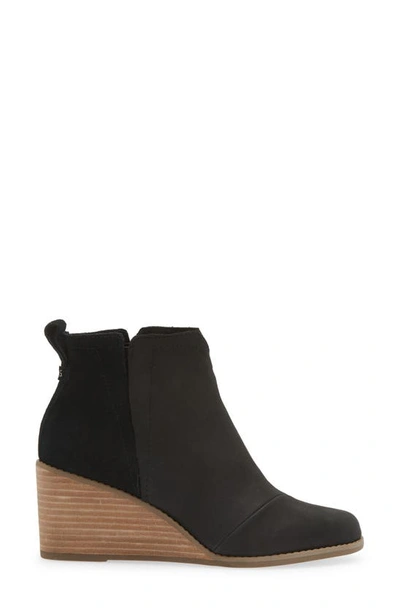 Shop Toms Clare Wedge Bootie In Black