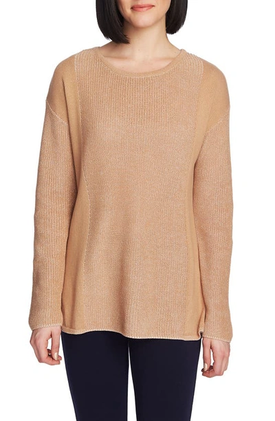 Shop Chaus Mixed Gauge Pullover Sweater In Light French Truf