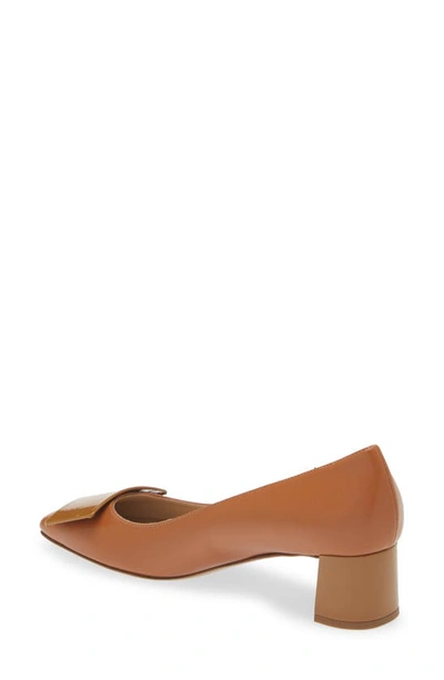 Shop Bells & Becks Sofia Square Toe Pump In Camel