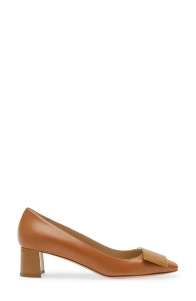 Shop Bells & Becks Sofia Square Toe Pump In Camel