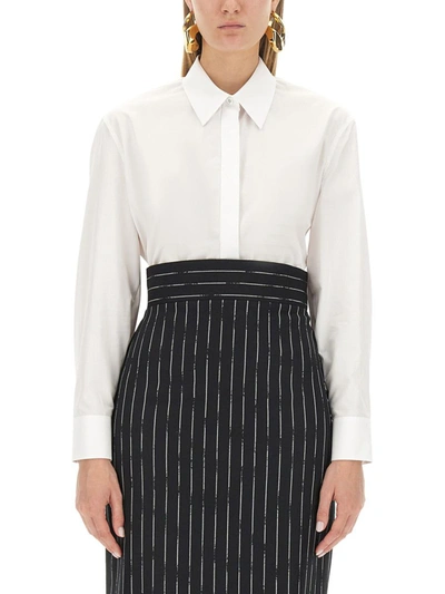 Shop Alexander Mcqueen Cotton Shirt In White