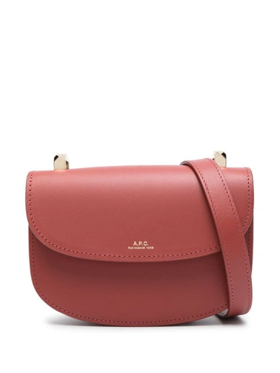 A.p.c. Sac Geneve Mini Bags In Gap Smoked Red | ModeSens