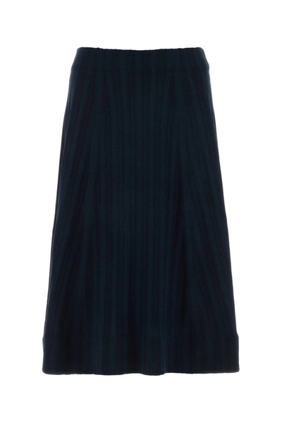 Co Plisse Skirt In Navy