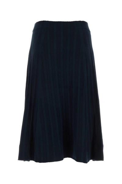 Co Plisse Skirt In Navy