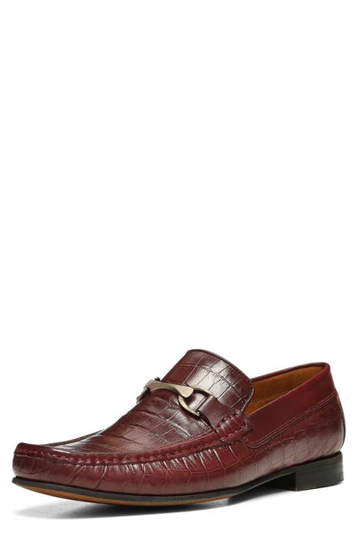 Donald Pliner Dannie Bit Loafer In Oxblood Rd
