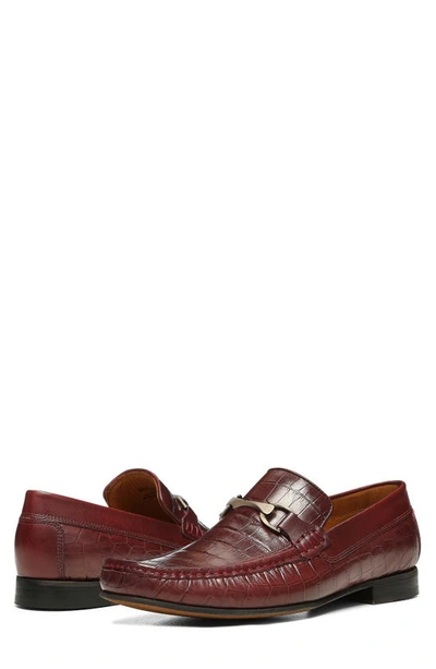 Donald Pliner Dannie Bit Loafer In Oxblood Rd