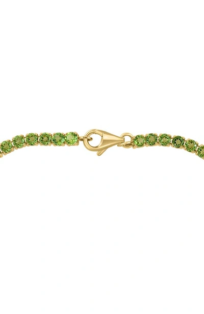 Effy 14k Yellow Gold Peridot Tennis Bracelet In Yellow Gold/ Green