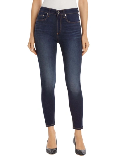 Shop Rag & Bone Nina Womens High Rise Ankle Skinny Jeans In Multi