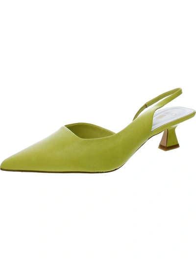 Shop Sarto Franco Sarto Devin Womens Comfort Insole Pointed Toe Slingback Heels In Multi