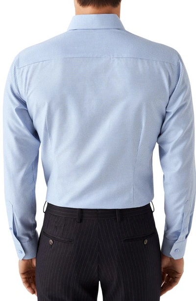 Shop Eton Contemporary Fit Textured Stretch Dress Shirt In Lt/ Pastel Blue