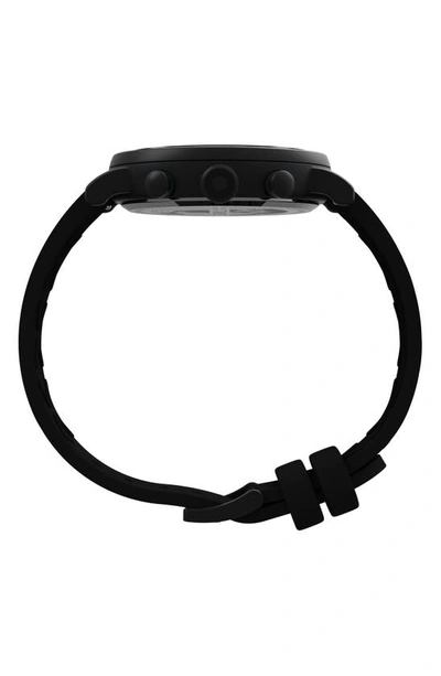 Timex ® Standard Chronograph Resin Strap Watch, 43mm In Black