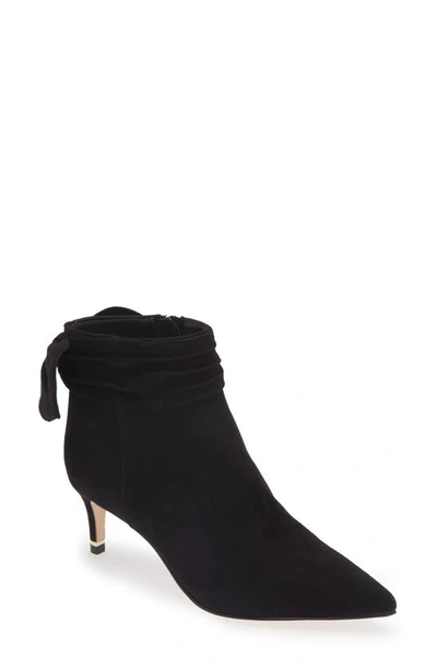 Shop Ted Baker Yona Bow Pointed Toe Bootie In Black