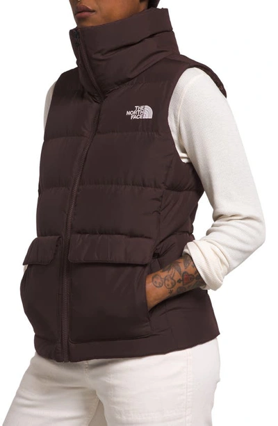 Shop The North Face Gotham Down Puffer Vest In Coal Brown