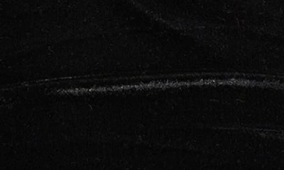 Shop Bardot Inara Rosette Crossover Stretch Velvet Halter Bodysuit In Black