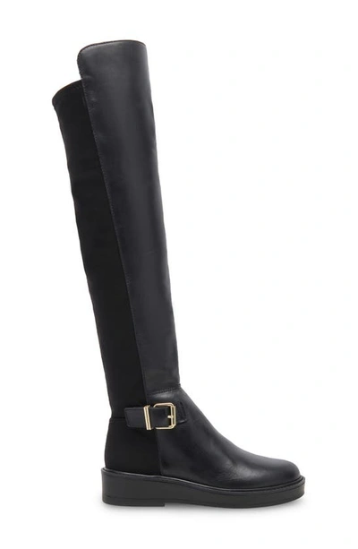 Shop Dolce Vita Ember Over The Knee Boot In Black Dritan Leather