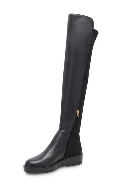 Shop Dolce Vita Ember Over The Knee Boot In Black Dritan Leather