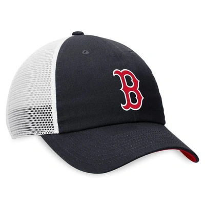 Shop Nike Navy/white Boston Red Sox Heritage86 Lightweight Unstructured Adjustable Trucker Hat