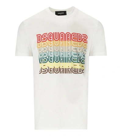 Shop Dsquared2 Skater Fit White T-shirt