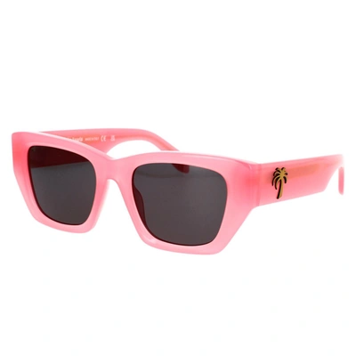 Shop Palm Angels Sunglasses In Pink