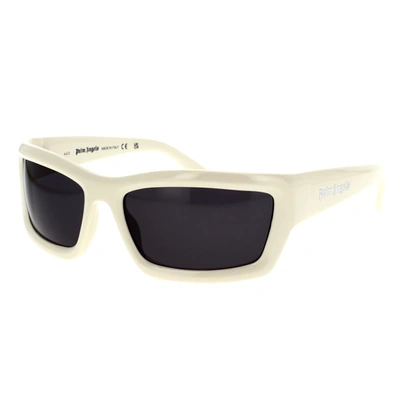 Shop Palm Angels Sunglasses In White