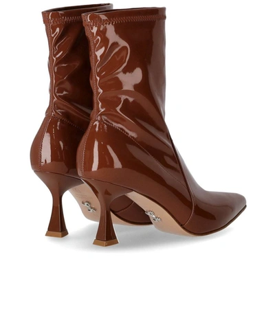 Sergio Levantesi Janet Brown Heeled Ankle Boot In Brown