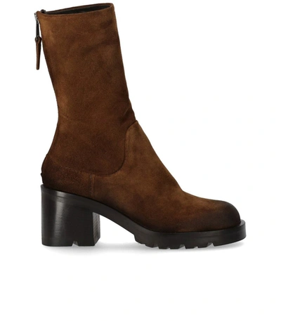 Shop Strategia Life Brown Heeled Ankle Boot